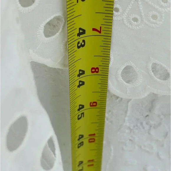 Zara Womens Bloggers Favorite Embroidered Asymmetrical Dress White Size Small - Picture 3 of 10